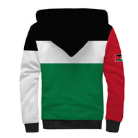 Personalised Jordan Sherpa Hoodie Jordan Independence Anniversary Simple Flag Style - Wonder Print Shop