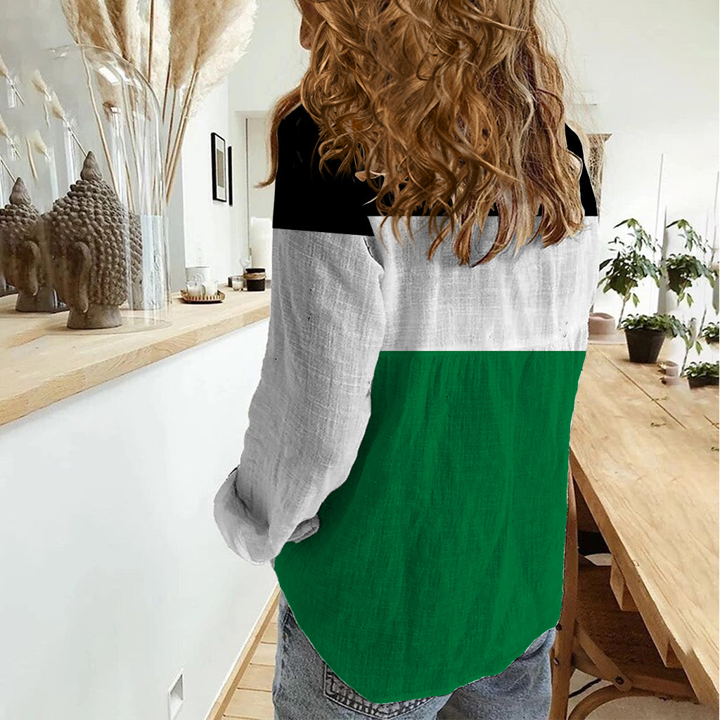 Personalised Jordan Women Casual Shirt Jordan Independence Anniversary Simple Flag Style - Wonder Print Shop