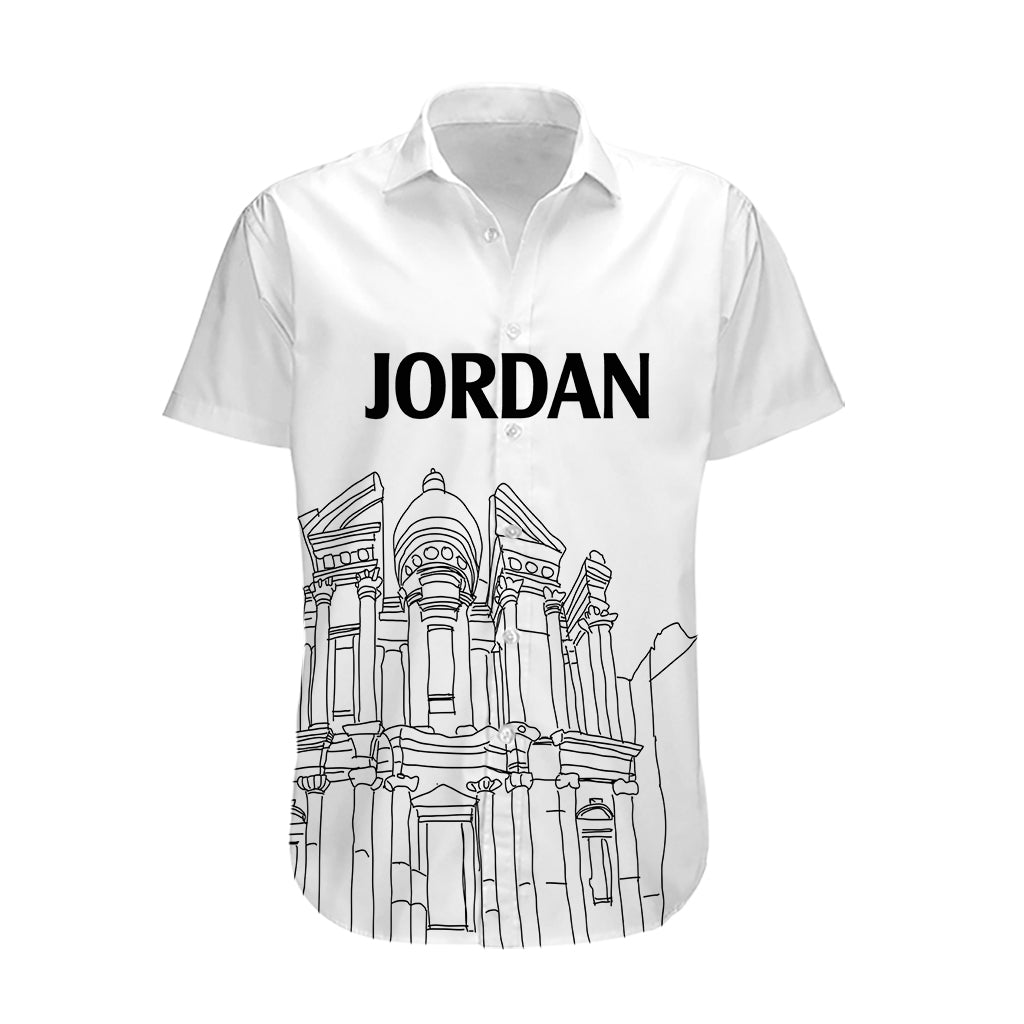 Jordan Hawaiian Shirt Al-Khazneh in Jordan Simple - Wonder Print Shop