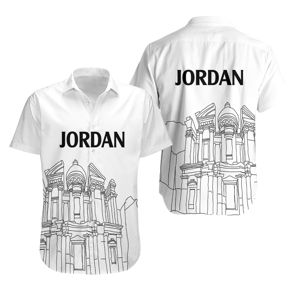 Jordan Hawaiian Shirt Al-Khazneh in Jordan Simple - Wonder Print Shop