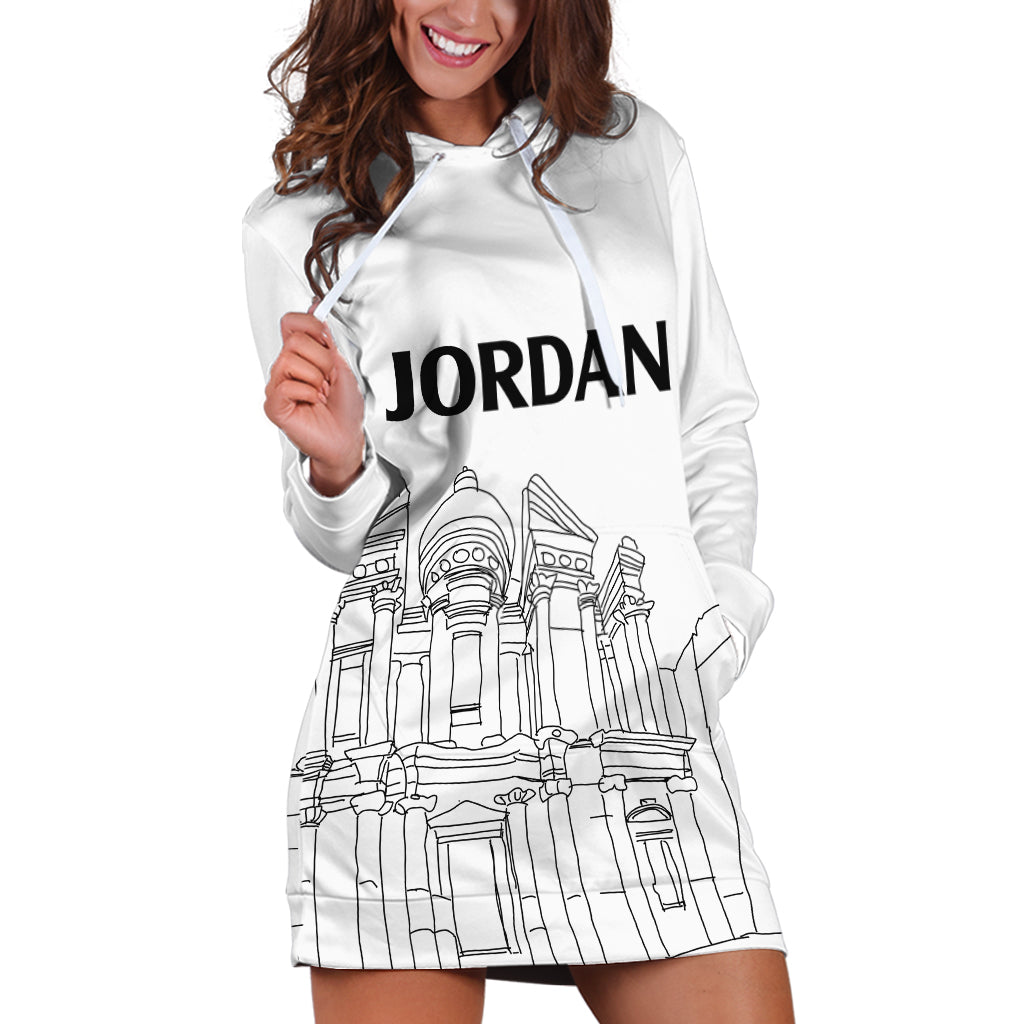Jordan Hoodie Dress Al-Khazneh in Jordan Simple - Wonder Print Shop