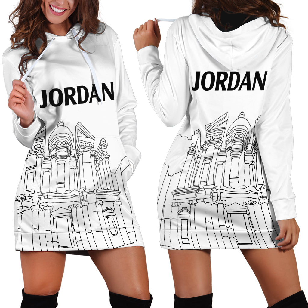 Jordan Hoodie Dress Al-Khazneh in Jordan Simple - Wonder Print Shop