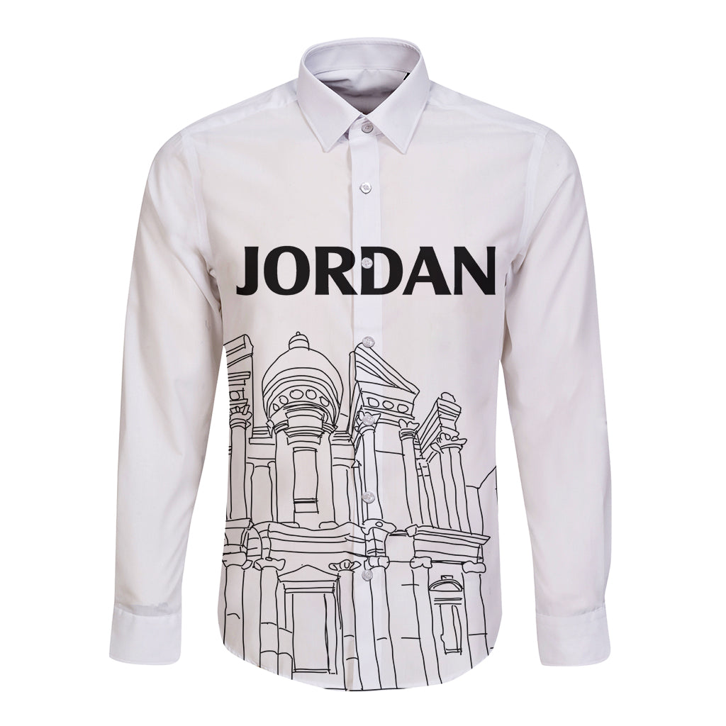 Jordan Long Sleeve Button Shirt Al-Khazneh in Jordan Simple - Wonder Print Shop
