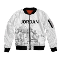 Jordan Sleeve Zip Bomber Jacket Al-Khazneh in Jordan Simple - Wonder Print Shop