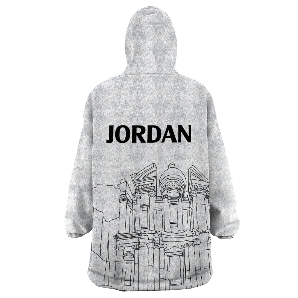 Jordan Wearable Blanket Hoodie Al-Khazneh in Jordan Simple - Wonder Print Shop