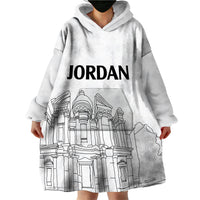 Jordan Wearable Blanket Hoodie Al-Khazneh in Jordan Simple - Wonder Print Shop