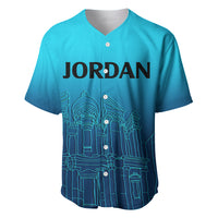 Jordan Baseball Jersey Al-Khazneh in Jordan Blue Gradient LT9 - Wonder Print Shop