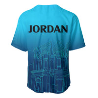 Jordan Baseball Jersey Al-Khazneh in Jordan Blue Gradient LT9 - Wonder Print Shop