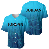 Jordan Baseball Jersey Al-Khazneh in Jordan Blue Gradient LT9 - Wonder Print Shop