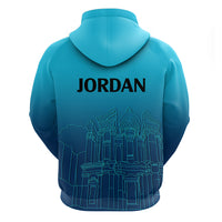 Jordan Hoodie Al-Khazneh in Jordan Blue Gradient - Wonder Print Shop