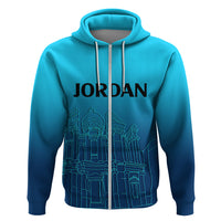 Jordan Hoodie Al-Khazneh in Jordan Blue Gradient - Wonder Print Shop