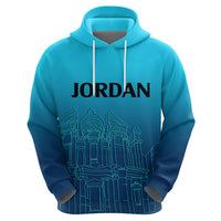 Jordan Hoodie Al-Khazneh in Jordan Blue Gradient - Wonder Print Shop