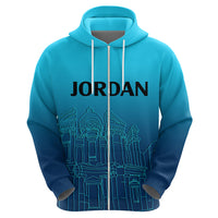 Jordan Hoodie Al-Khazneh in Jordan Blue Gradient - Wonder Print Shop