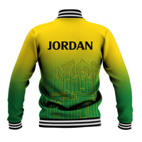 Jordan Baseball Jacket Al-Khazneh in Jordan Green Gradient LT9 - Wonder Print Shop