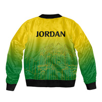 Jordan Bomber Jacket Al-Khazneh in Jordan Green Gradient LT9 - Wonder Print Shop