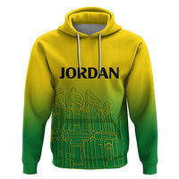 Jordan Hoodie Al-Khazneh in Jordan Green Gradient - Wonder Print Shop