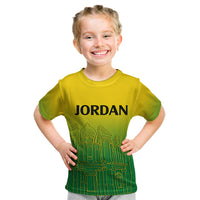 Jordan Kid T Shirt Al-Khazneh in Jordan Green Gradient - Wonder Print Shop