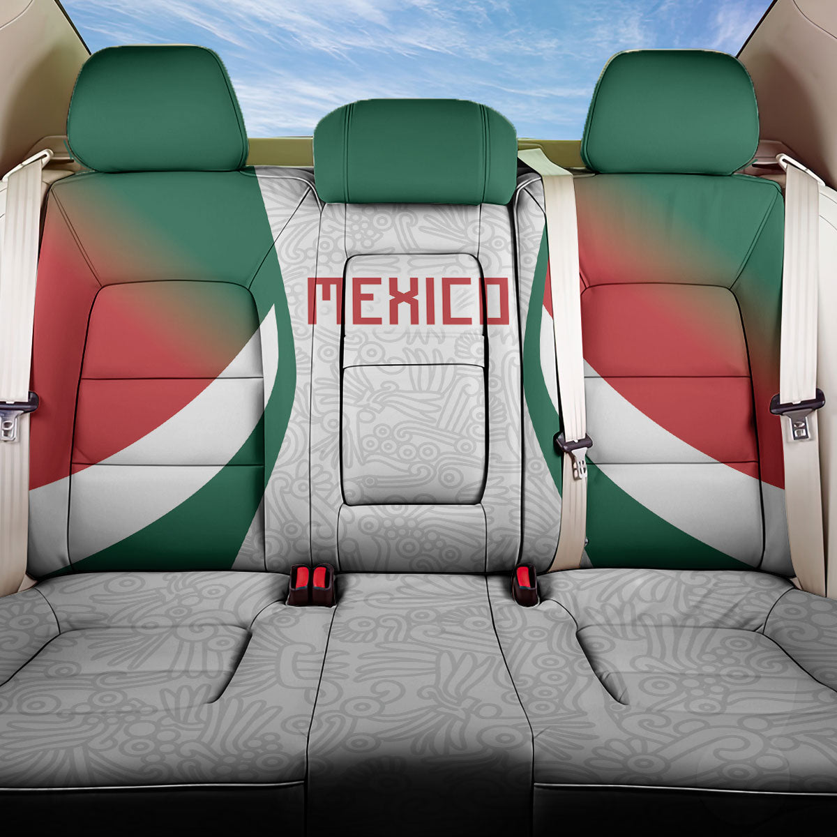 2026 World Football Host Country Mexico Back Car Seat Cover Green Version