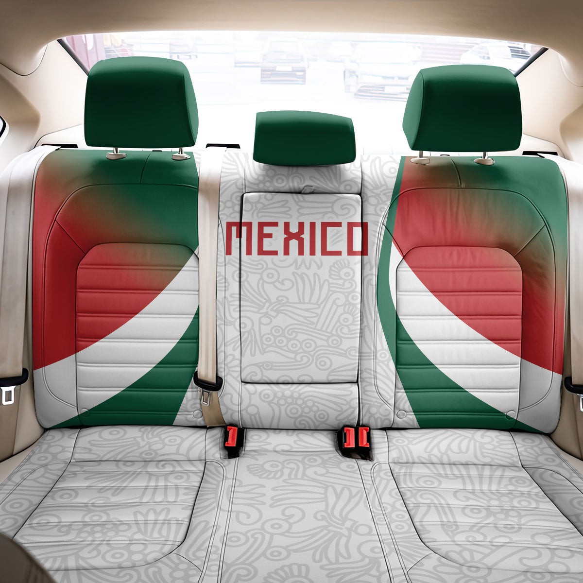 2026 World Football Host Country Mexico Back Car Seat Cover Green Version