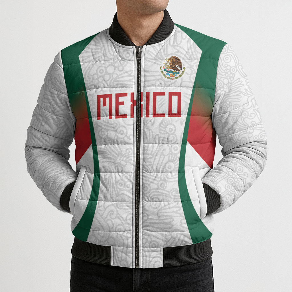 2026 World Football Host Country Mexico Custom Bomber Puffer Jacket Green Version