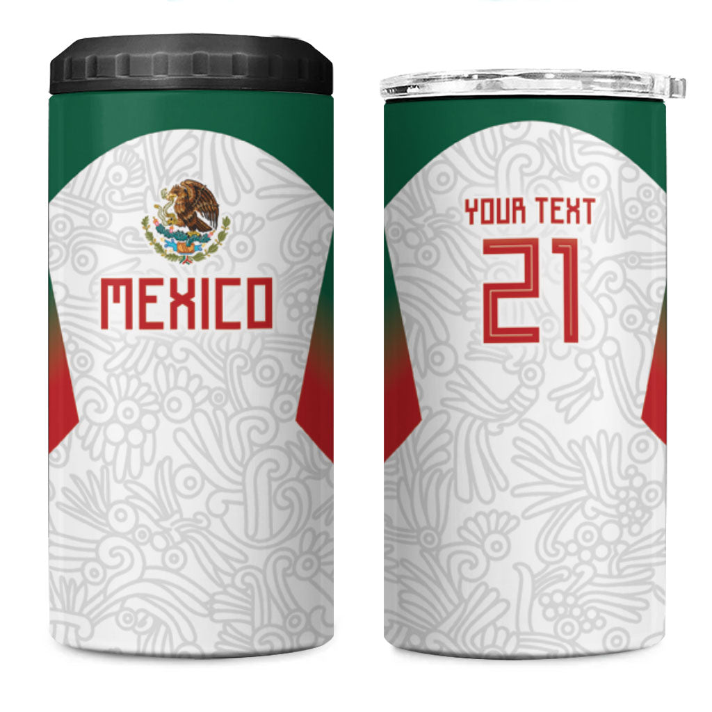 2026 World Football Host Country Mexico Custom 4 in 1 Can Cooler Tumbler Green Version