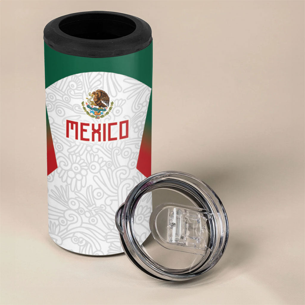 2026 World Football Host Country Mexico Custom 4 in 1 Can Cooler Tumbler Green Version