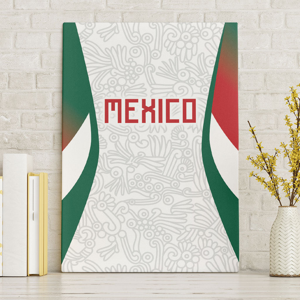 2026 World Football Host Country Mexico Canvas Wall Art Green Version