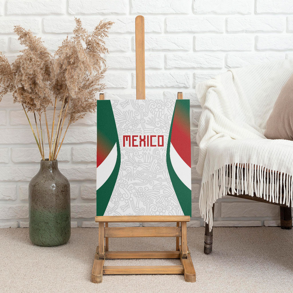 2026 World Football Host Country Mexico Canvas Wall Art Green Version