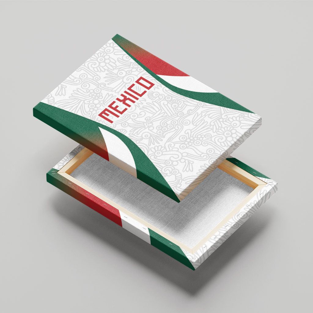 2026 World Football Host Country Mexico Canvas Wall Art Green Version