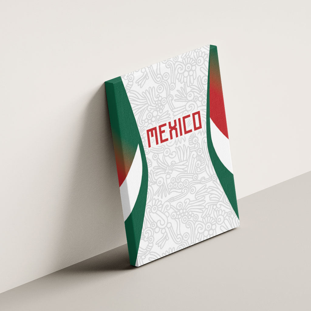 2026 World Football Host Country Mexico Canvas Wall Art Green Version