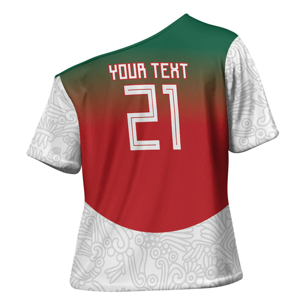 2026 World Football Host Country Mexico Custom Cross Shoulder Shirt Green Version