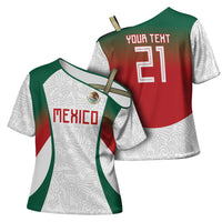 2026 World Football Host Country Mexico Custom Cross Shoulder Shirt Green Version