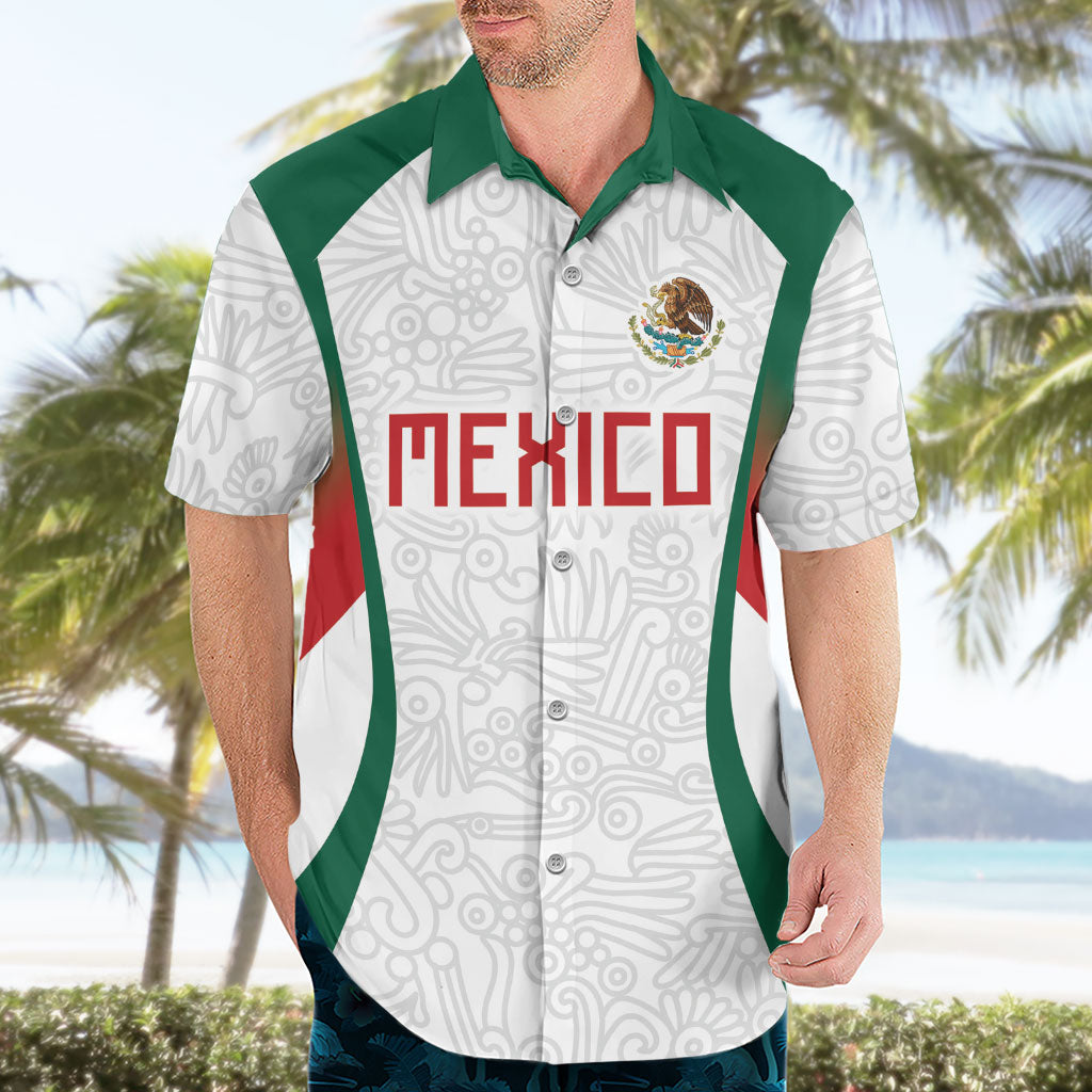 2026 World Football Host Country Mexico Custom Hawaiian Shirt Green Version