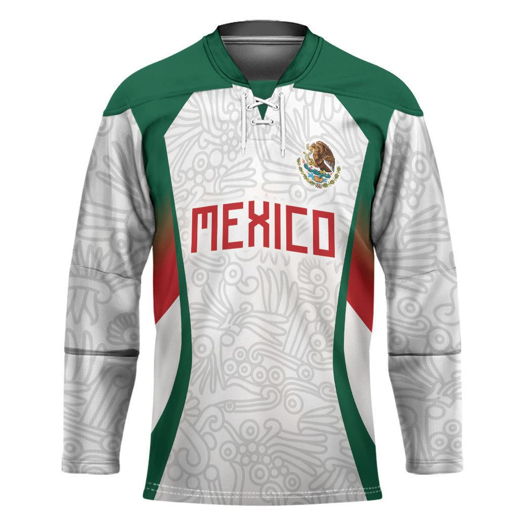 2026 World Football Host Country Mexico Custom Hockey Jersey Green Version