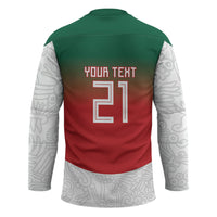 2026 World Football Host Country Mexico Custom Hockey Jersey Green Version