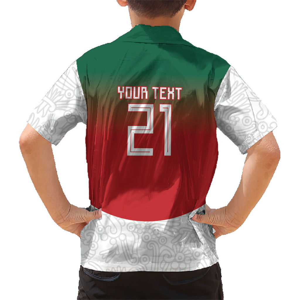 2026 World Football Host Country Mexico Custom Kid Hawaiian Shirt Green Version