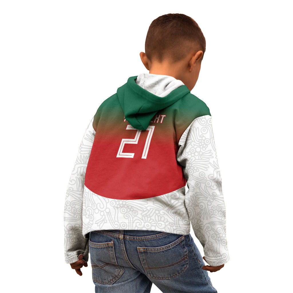 2026 World Football Host Country Mexico Custom Kid Hoodie Green Version
