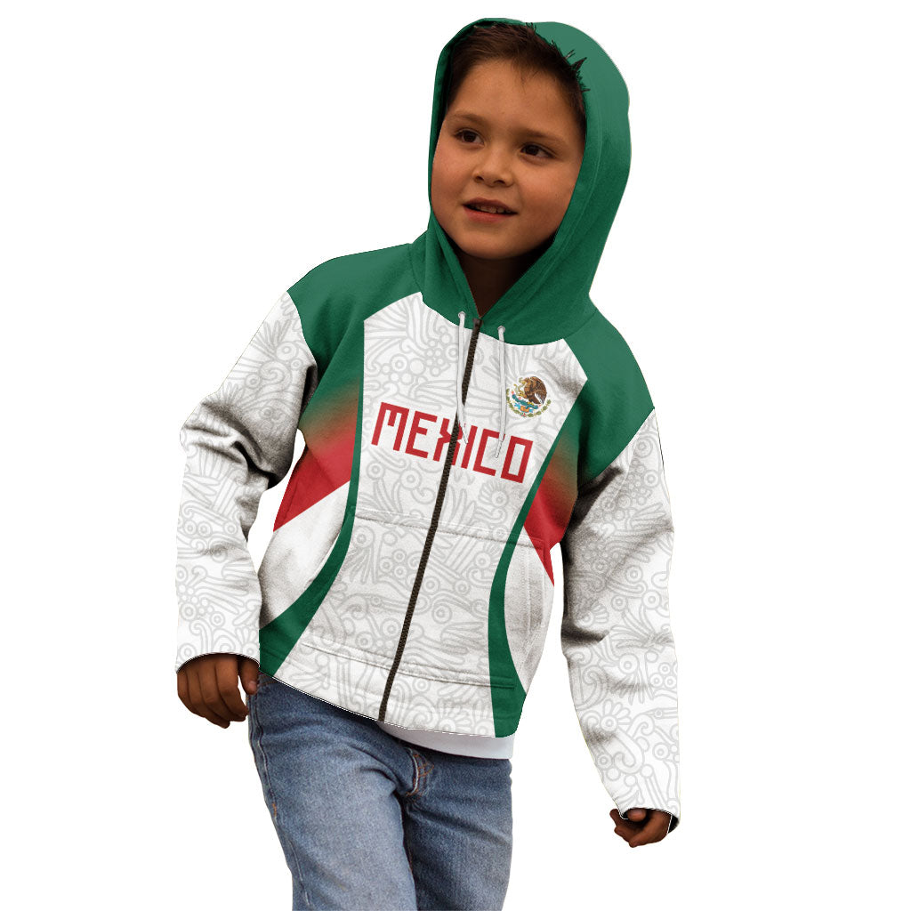 2026 World Football Host Country Mexico Custom Kid Hoodie Green Version