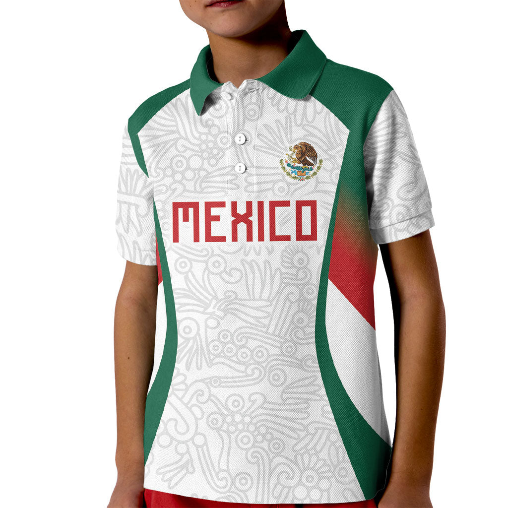 2026 World Football Host Country Mexico Custom Kid Polo Shirt Green Version