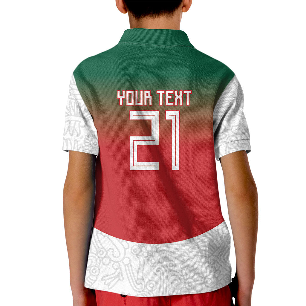 2026 World Football Host Country Mexico Custom Kid Polo Shirt Green Version