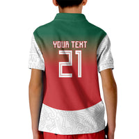 2026 World Football Host Country Mexico Custom Kid Polo Shirt Green Version
