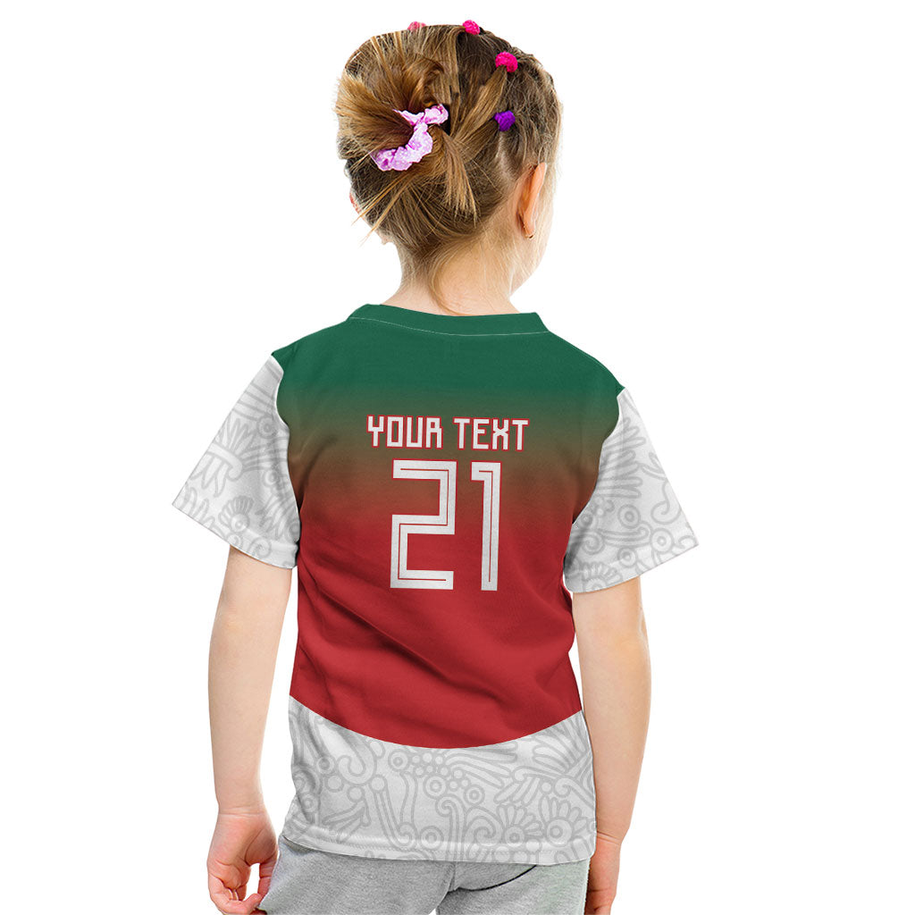 2026 World Football Host Country Mexico Custom Kid T Shirt Green Version
