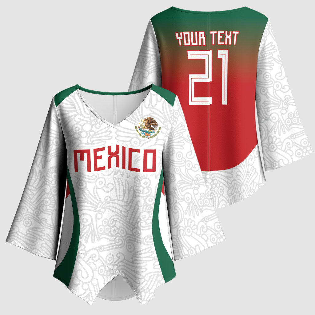 2026 World Football Host Country Mexico Custom Kimono Sleeve Blouse Green Version