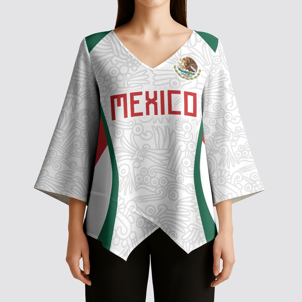 2026 World Football Host Country Mexico Custom Kimono Sleeve Blouse Green Version