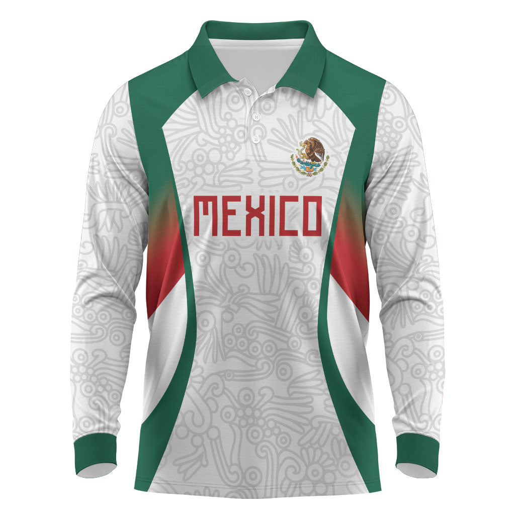 2026 World Football Host Country Mexico Custom Long Sleeve Polo Shirt Green Version