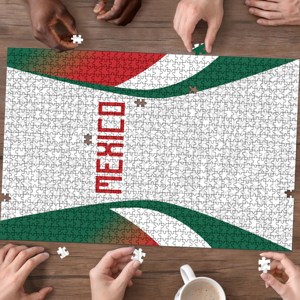 2026 World Football Host Country Mexico Puzzle Green Version