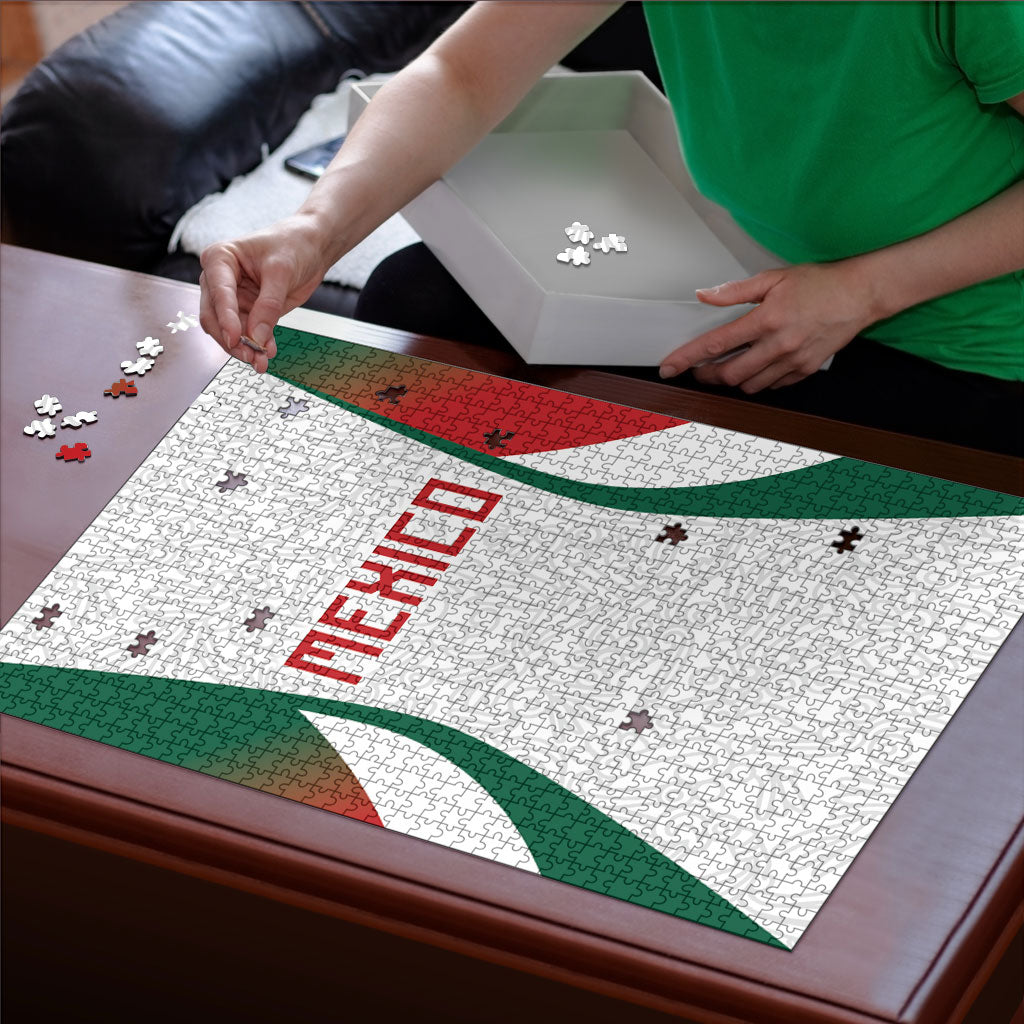 2026 World Football Host Country Mexico Puzzle Green Version