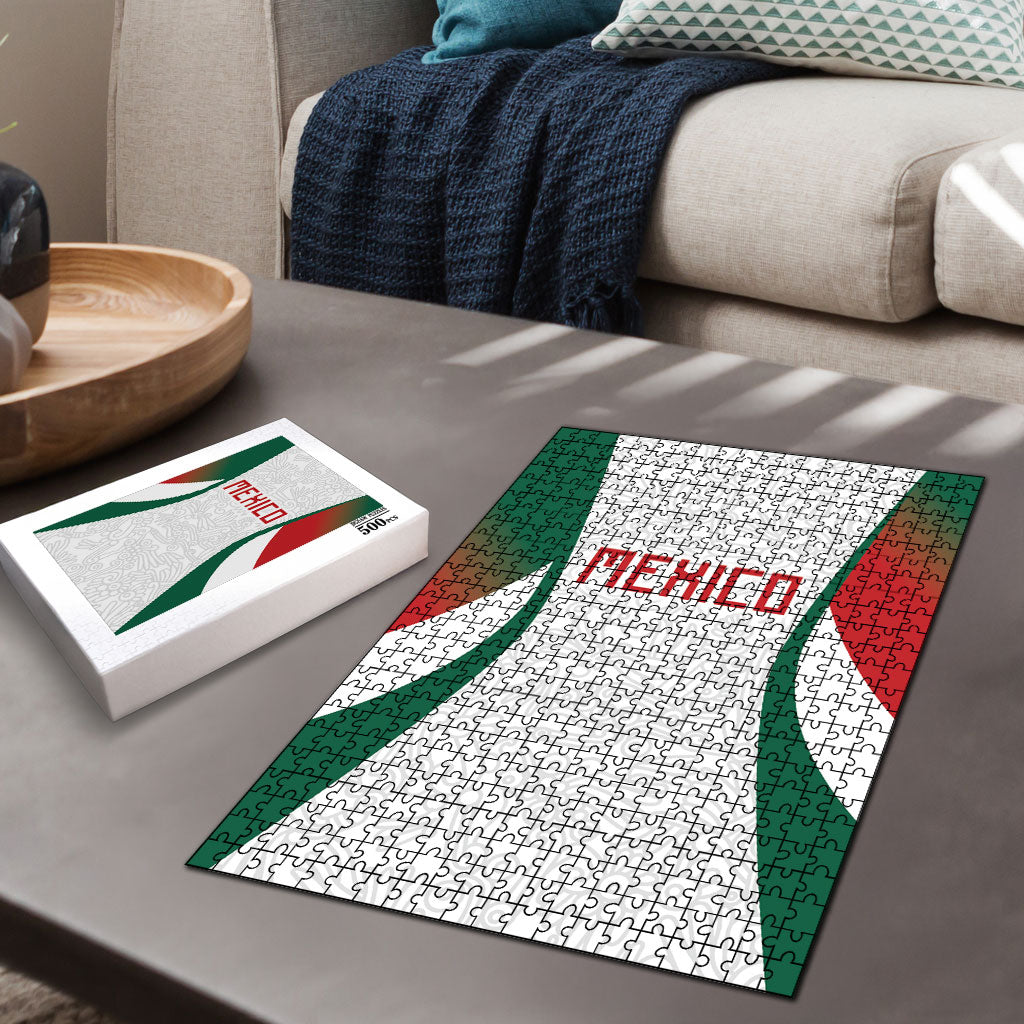 2026 World Football Host Country Mexico Puzzle Green Version