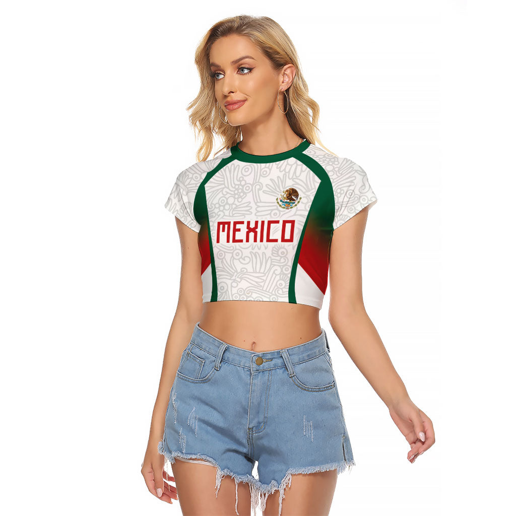 2026 World Football Host Country Mexico Custom Raglan Cropped T Shirt Green Version