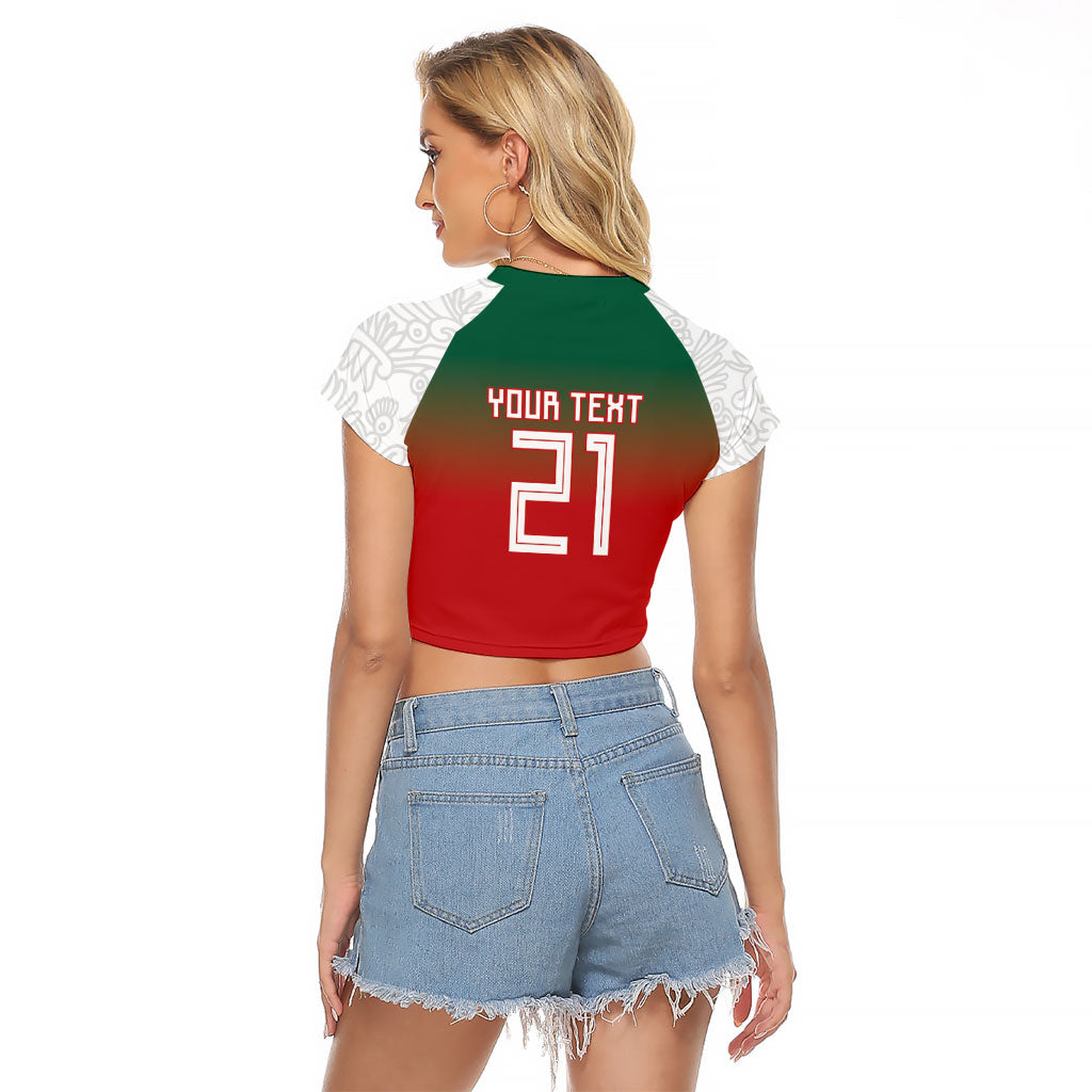 2026 World Football Host Country Mexico Custom Raglan Cropped T Shirt Green Version